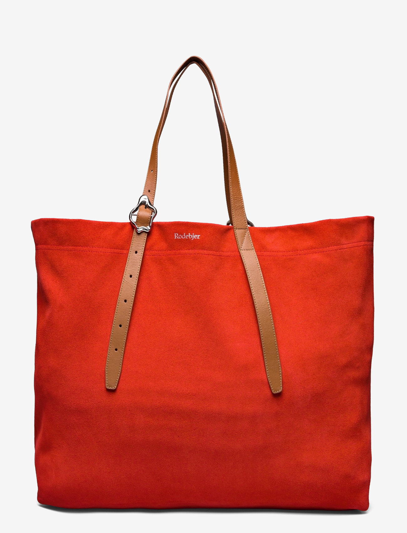 RODEBJER - Rodebjer Coral XXL Suede Tote - shoppere - tangerine - 0