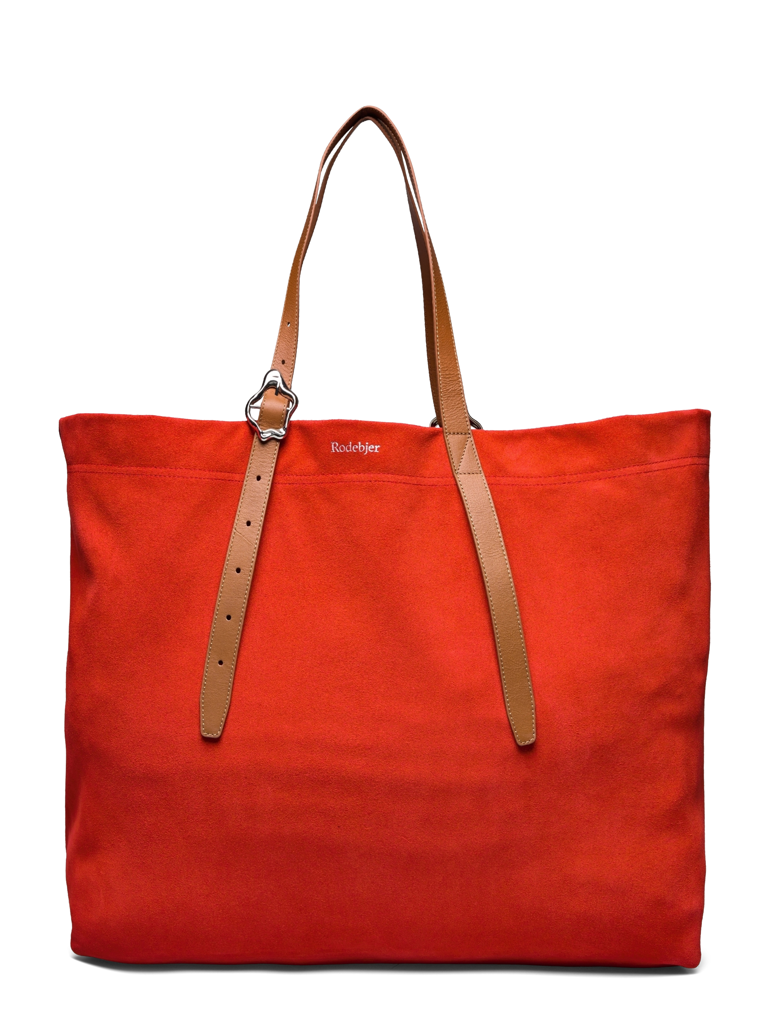Rodebjer Coral XXL Suede Tote - TANGERINE