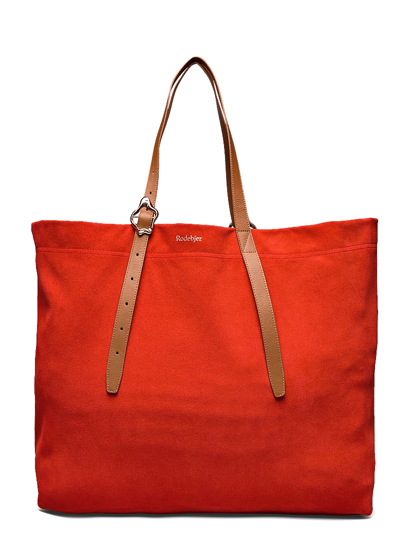 RODEBJER - Rodebjer Coral XXL Suede Tote - shoppers - tangerine - 0