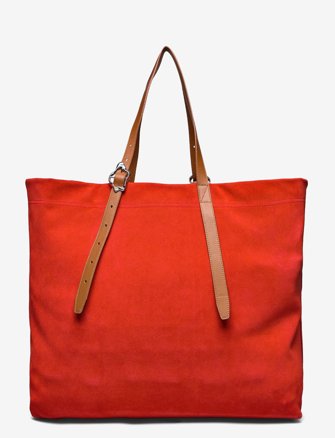 RODEBJER - Rodebjer Coral XXL Suede Tote - shoppere - tangerine - 1