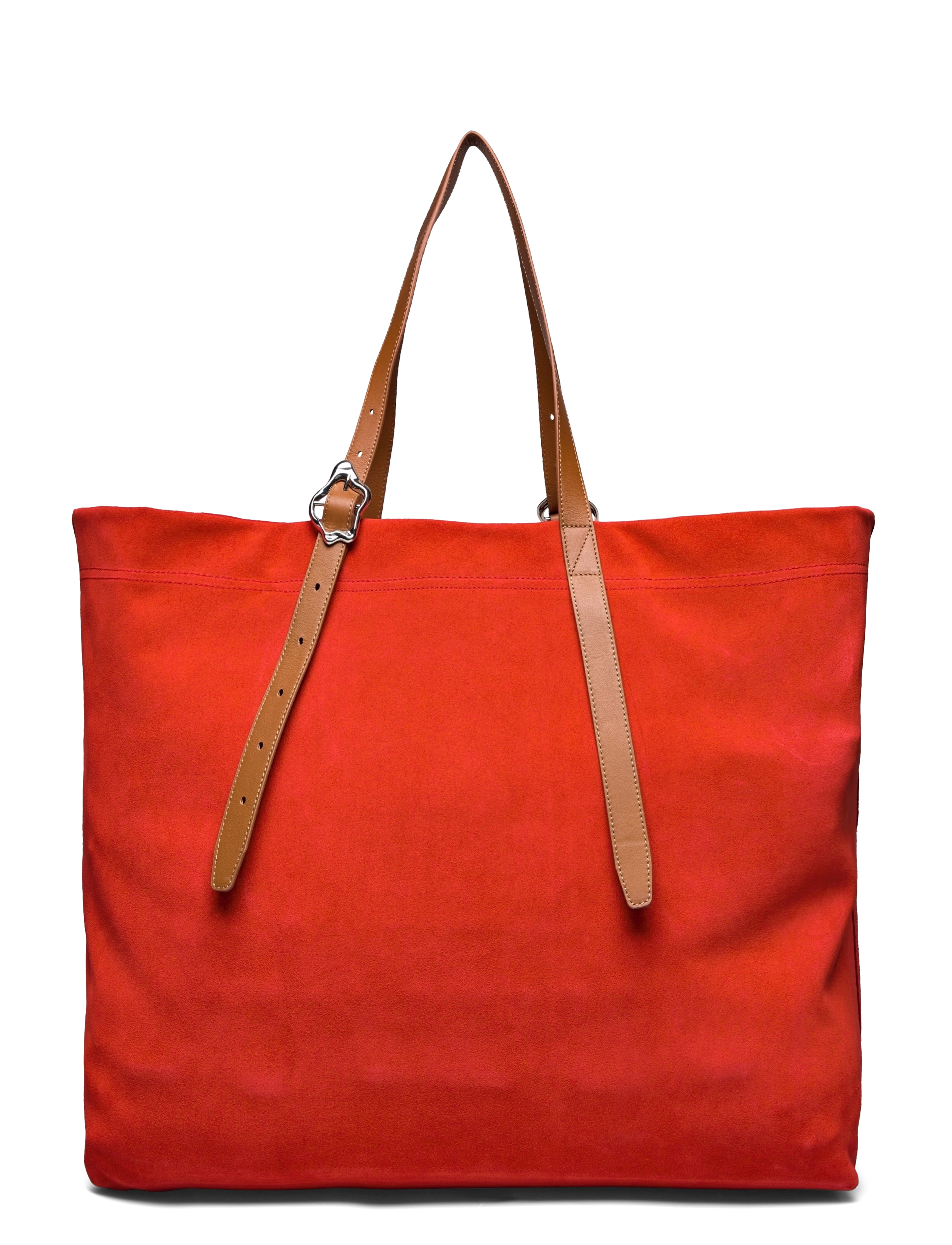 RODEBJER - Rodebjer Coral XXL Suede Tote - shoppingväskor - tangerine - 1