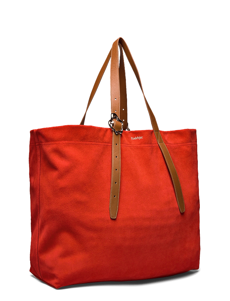RODEBJER - Rodebjer Coral XXL Suede Tote - shoppers - tangerine - 2