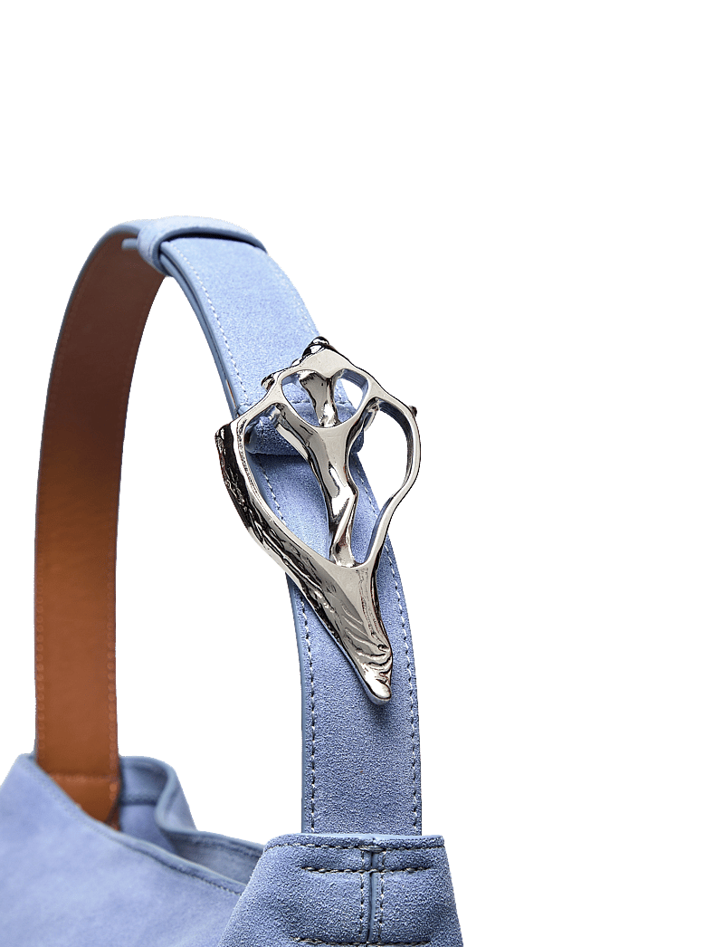 RODEBJER - Rodebjer Shell Sack Mini Suede - sky blue - 3