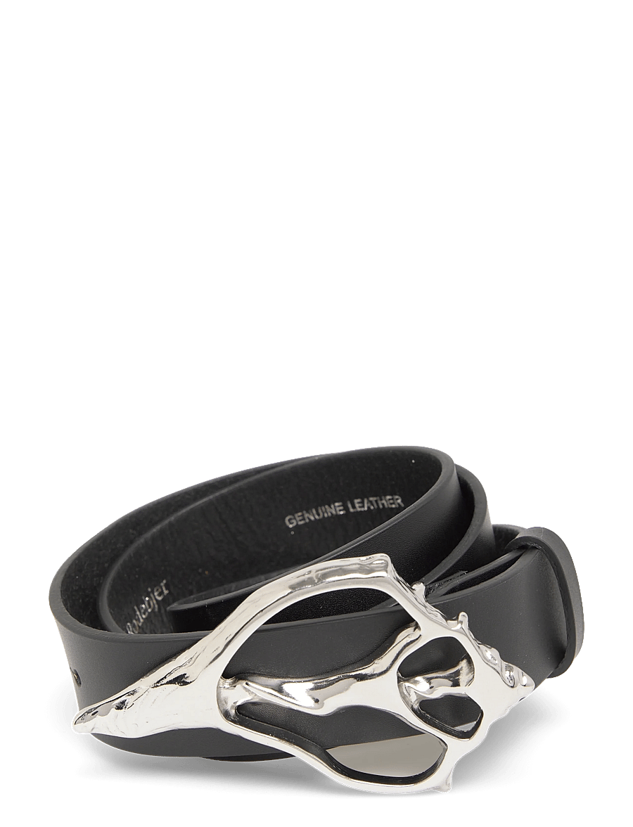 RODEBJER - Rodebjer Shell Wide - læderbælter - black/silver - 0