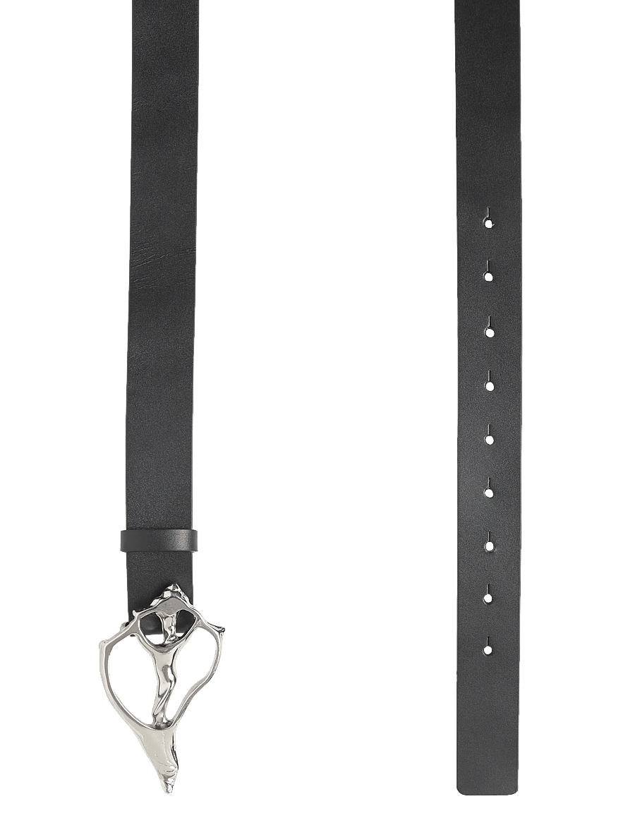 RODEBJER - Rodebjer Shell Wide - læderbælter - black/silver - 1