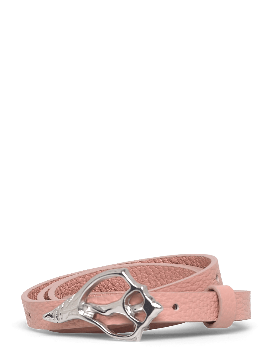 RODEBJER - Rodebjer Petit Shell Pebble Belt - nahkrihmad - antique pink - 0