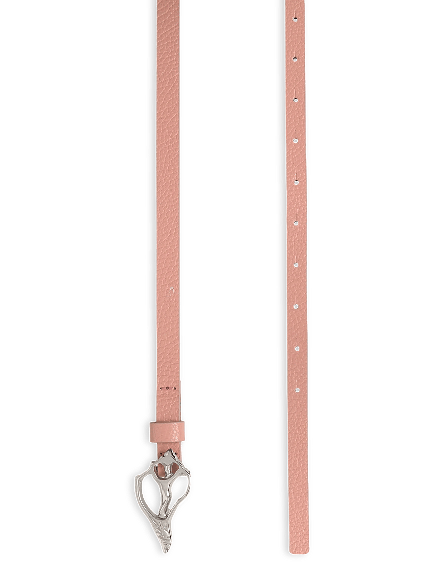 RODEBJER - Rodebjer Petit Shell Pebble Belt - nahkrihmad - antique pink - 1