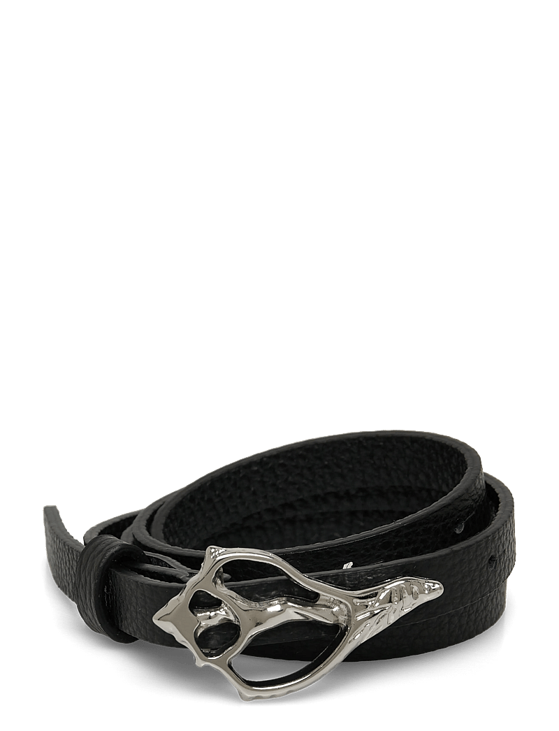 RODEBJER - Rodebjer Petit Shell Pebble Belt - casual gürtel - black/silver - 0