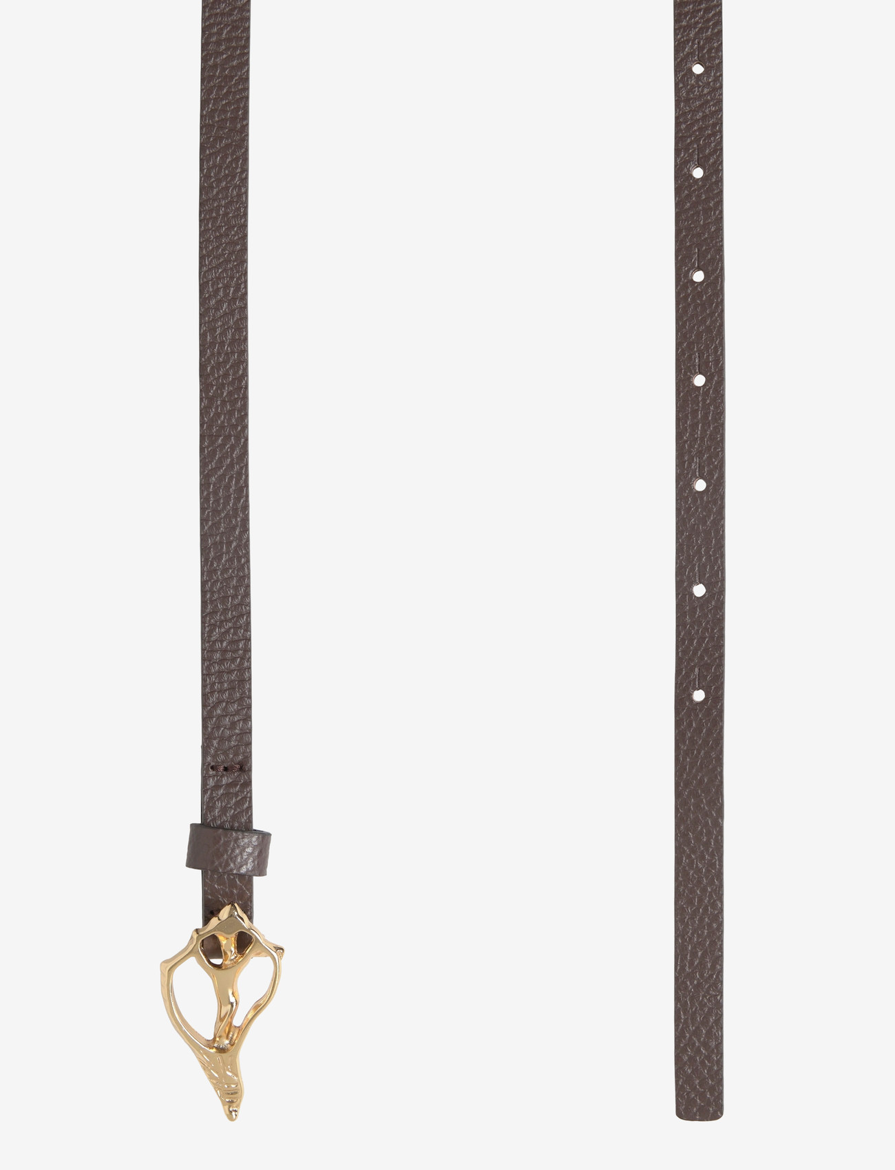 RODEBJER - Rodebjer Petit Shell Pebble Belt - bælter - dk brown/gold - 1