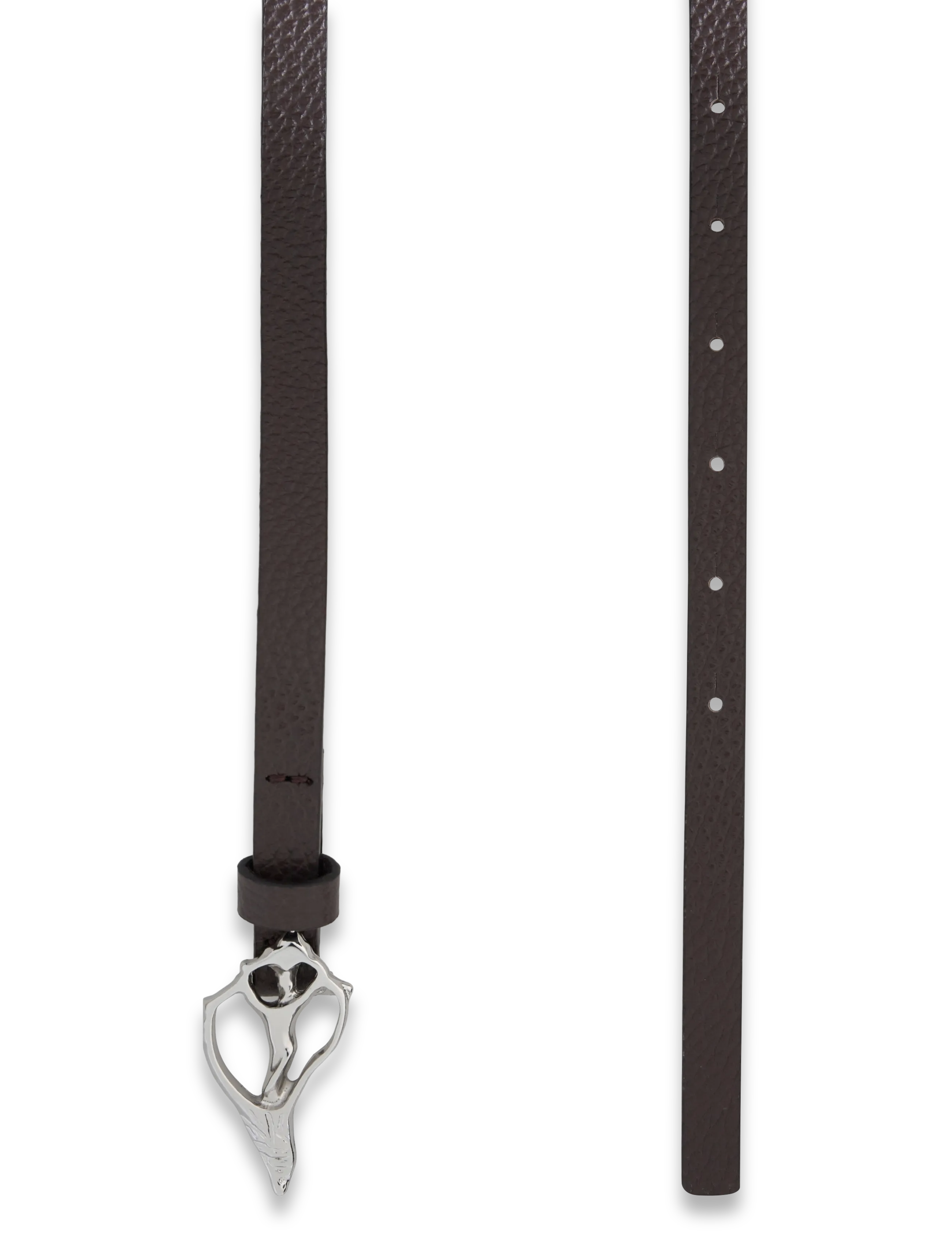 RODEBJER - Rodebjer Petit Shell Pebble Belt - vyöt - dk brown/silver - 1