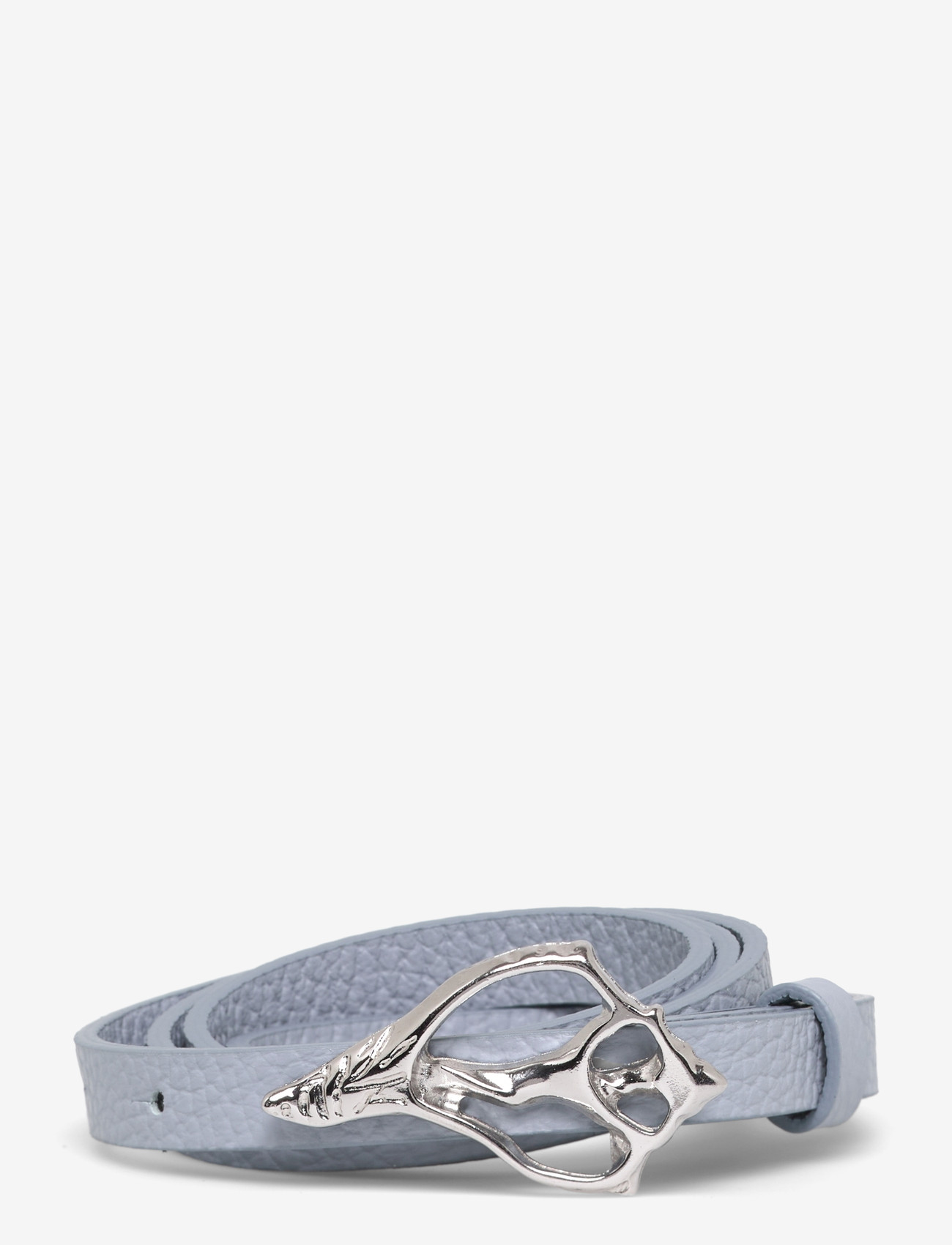 RODEBJER - Rodebjer Petit Shell Pebble Belt - läderskärp - light blue - 0