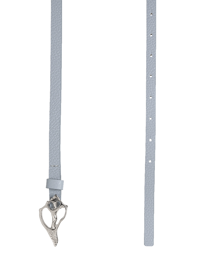 RODEBJER - Rodebjer Petit Shell Pebble Belt - läderskärp - light blue - 1