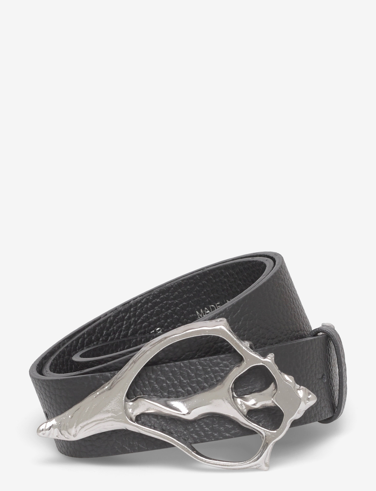 RODEBJER - Rodebjer Shell Wide Pebble Belt - bælter - black/silver - 0