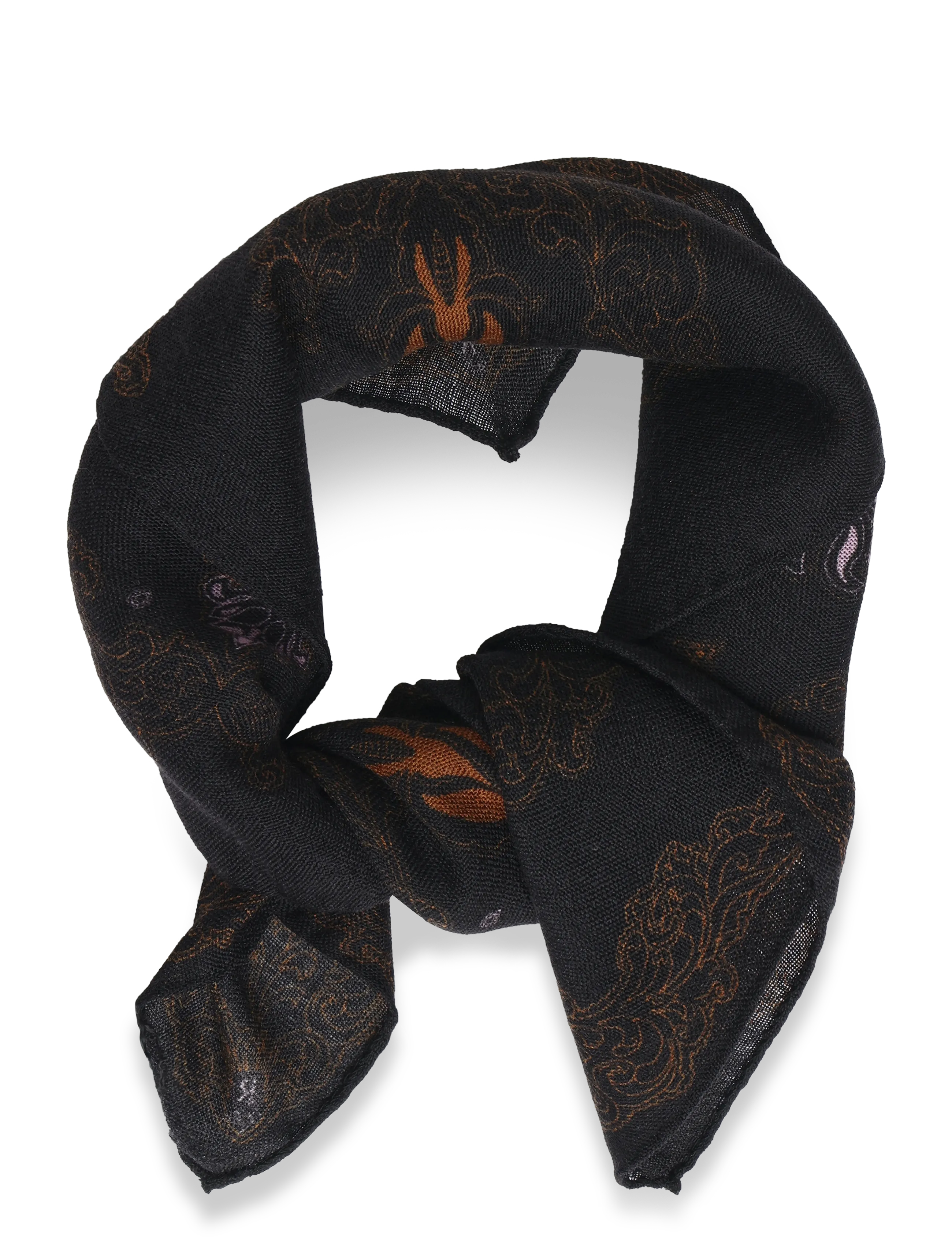 RODEBJER Hank Scarf Small, Damen, Bandana Tuch, Braun, Gr.ONES