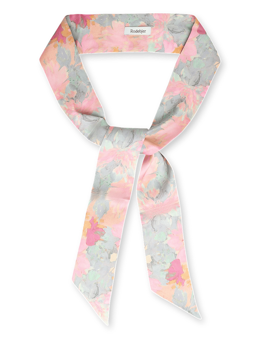 RODEBJER - Rodebjer Luna Scarf Floral - kerged sallid - paint pink/saffron - 1