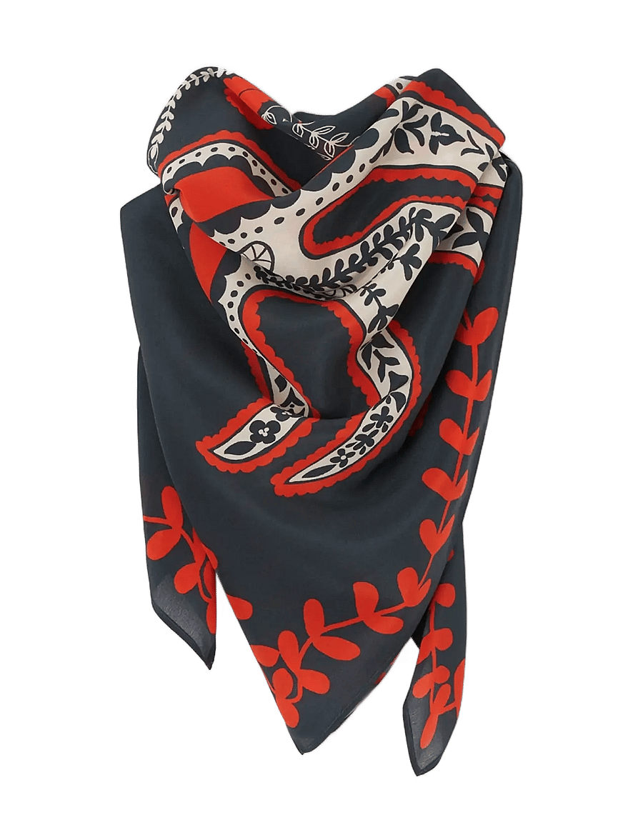 RODEBJER - Rodebjer Four Swallow Scarf - modetrends - navy - 3