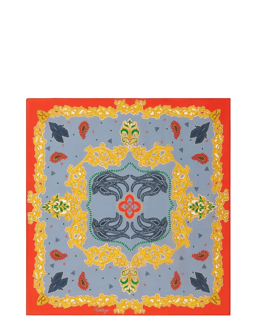RODEBJER - Rodebjer Marsala Swallow Scarf - modetrends - retro red multi - 0