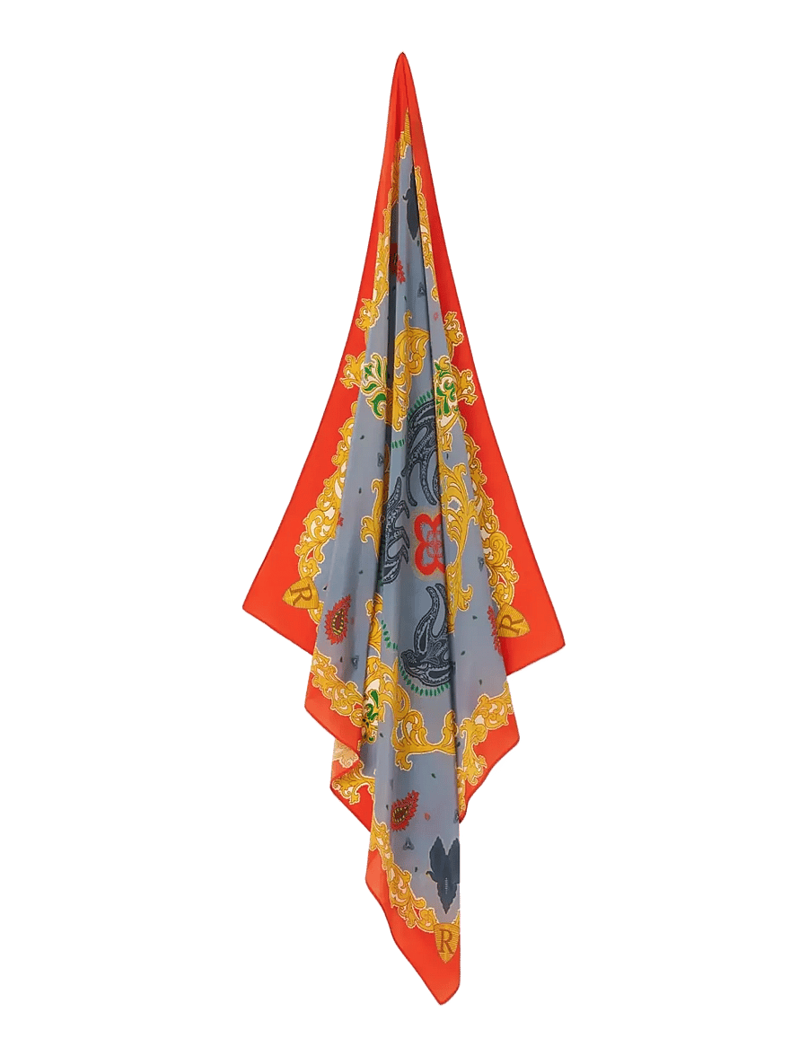 RODEBJER - Rodebjer Marsala Swallow Scarf - modetrends - retro red multi - 1