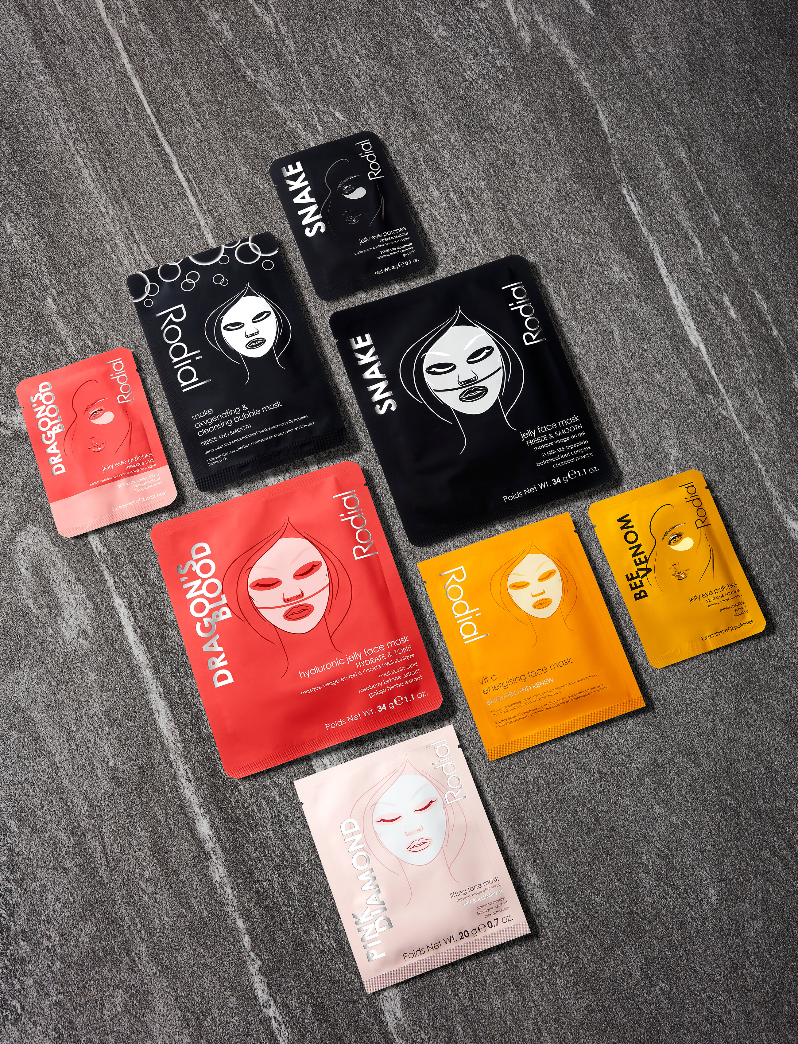 Rodial - Rodial Vit C Energising Sheet Mask x4 - sheet masks - clear - 3