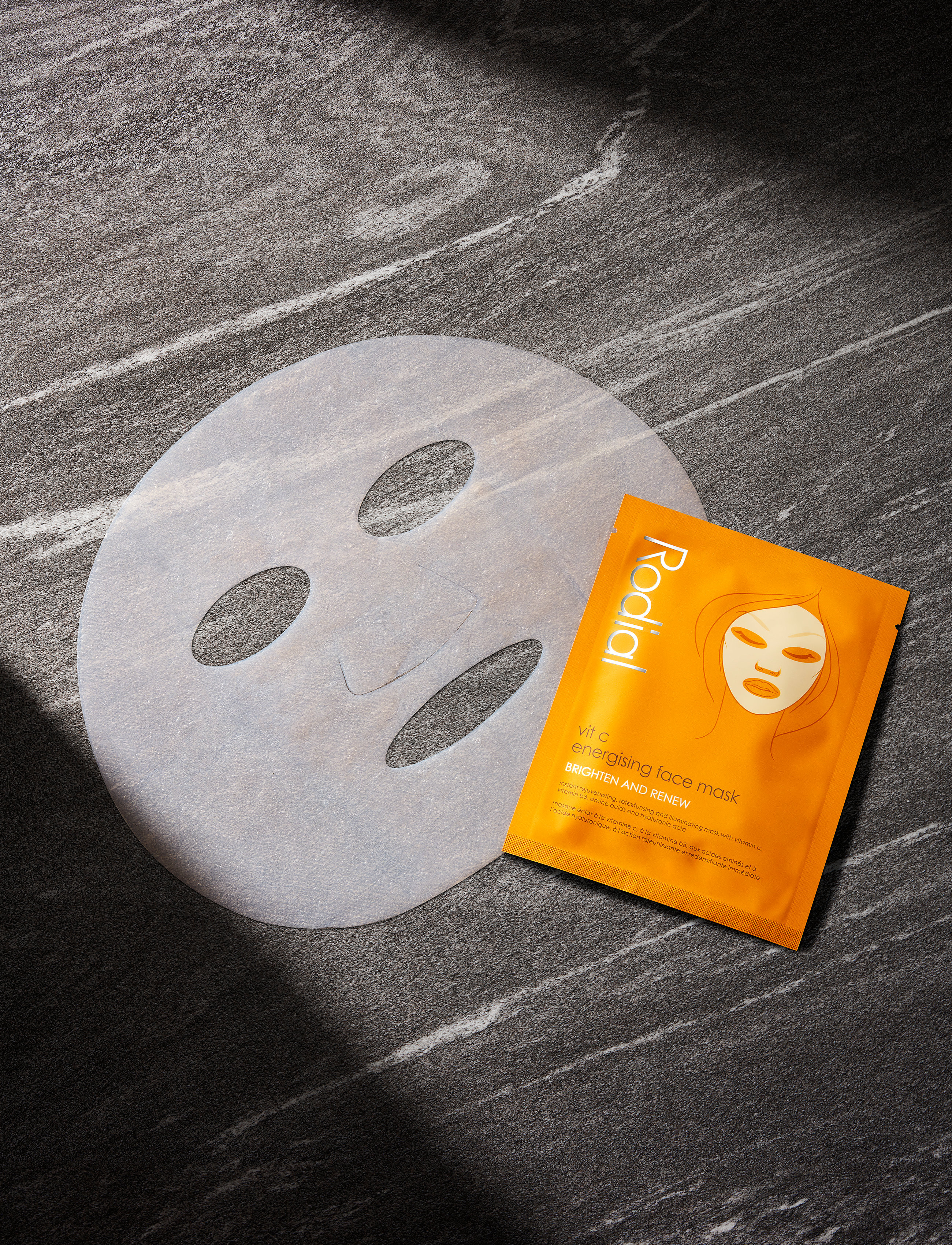 Rodial Rodial Vit C Energising Sheet Mask X1, 20 ml, Nude, Masker > Sheetmask, Dame