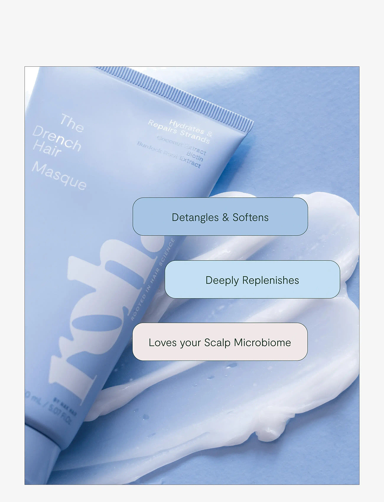 ROH - Drench Hair Masque 150ml - hårmasker - no color - 2