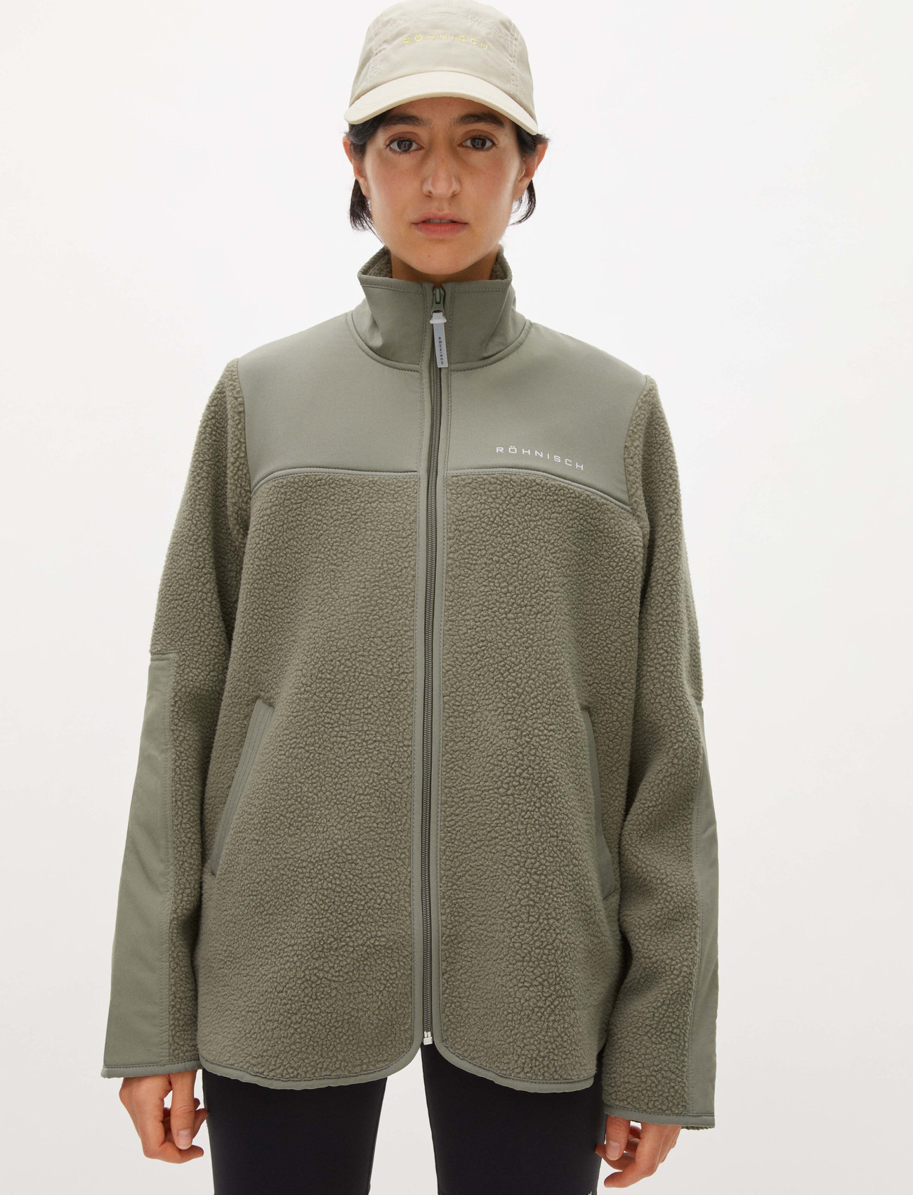 Röhnisch Phoebe Pile Jacket - Green - XS 1