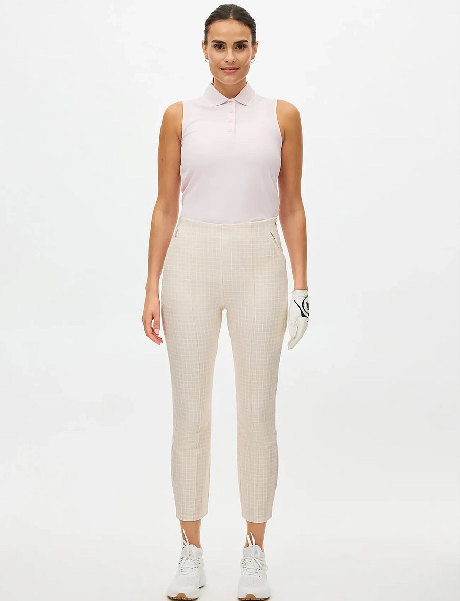 Röhnisch - Clubhouse Highwater Slacks - golfipüksid - minicheck cradle pink - 0