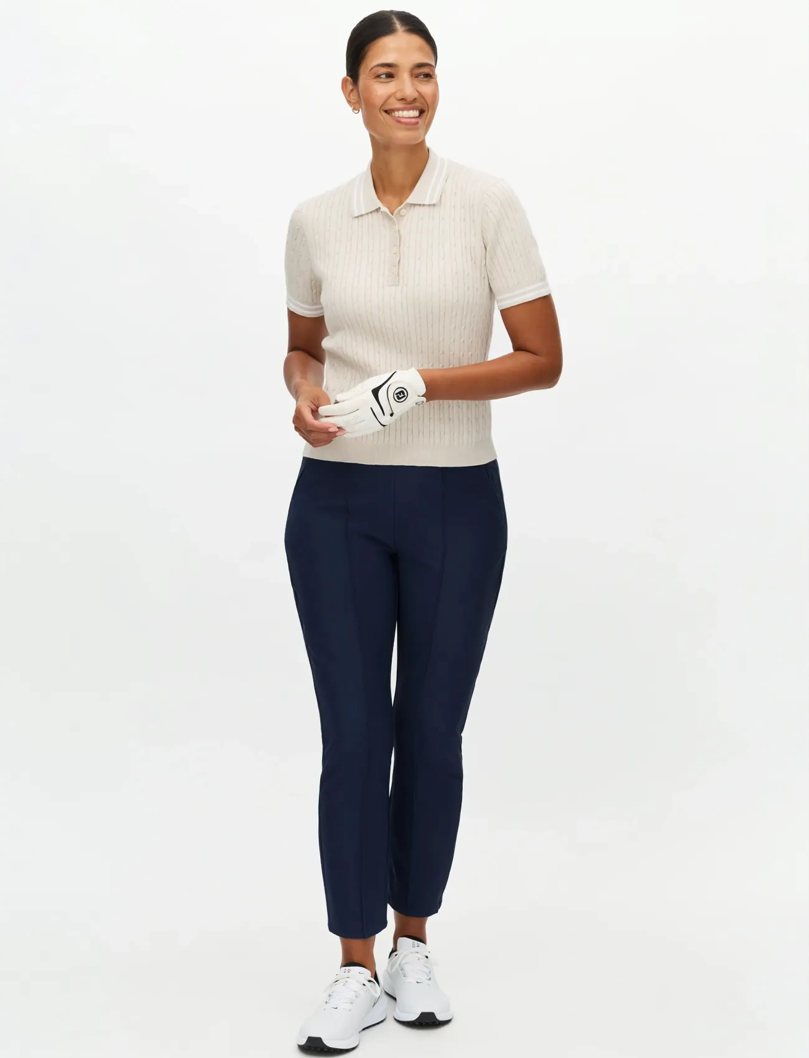 Röhnisch Clubhouse Highwater Slacks - Spodnie do golfa - NAVY / navy