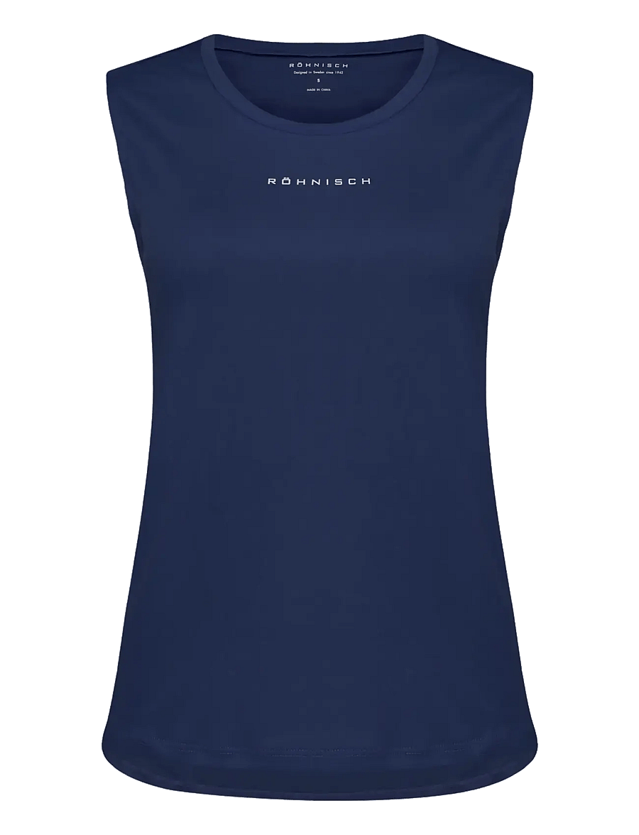 Röhnisch - Team Logo Tank Top - Õlapaeltega pluusid - indigo - 1