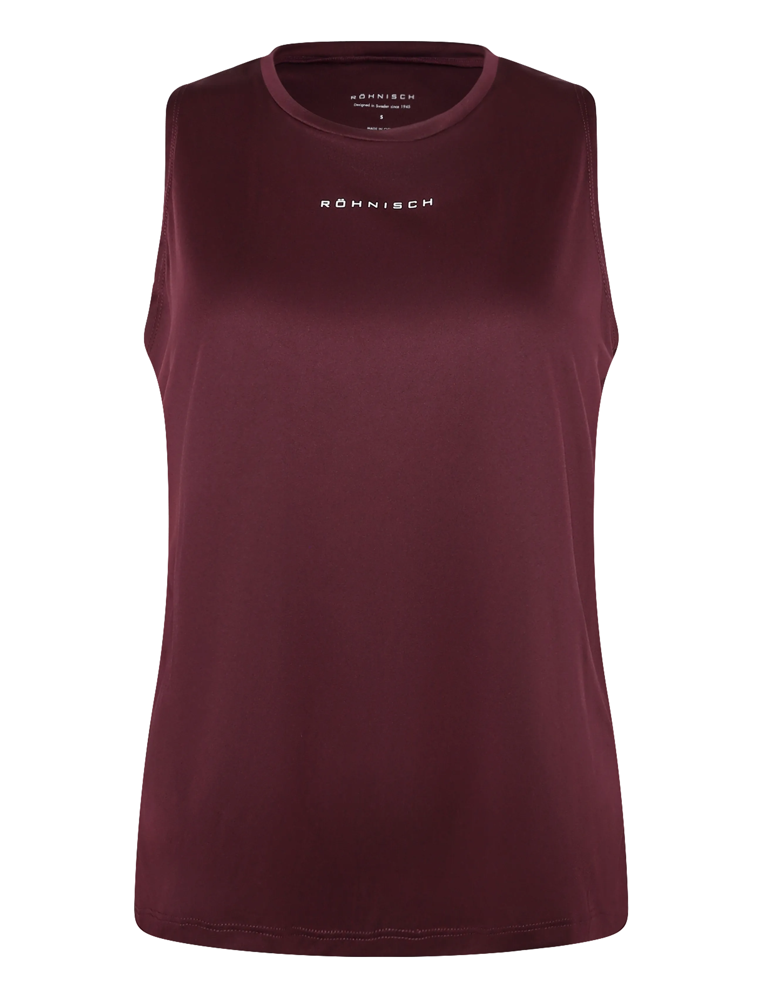 Röhnisch Team Logo Tank Top - Tøj - WINETASTING / burgundy