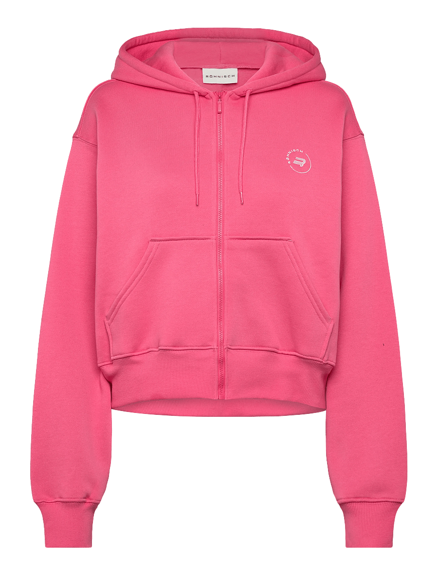 Röhnisch - Base Sweat Full Zip Hoodie - huvtröjor - fruit dove - 0