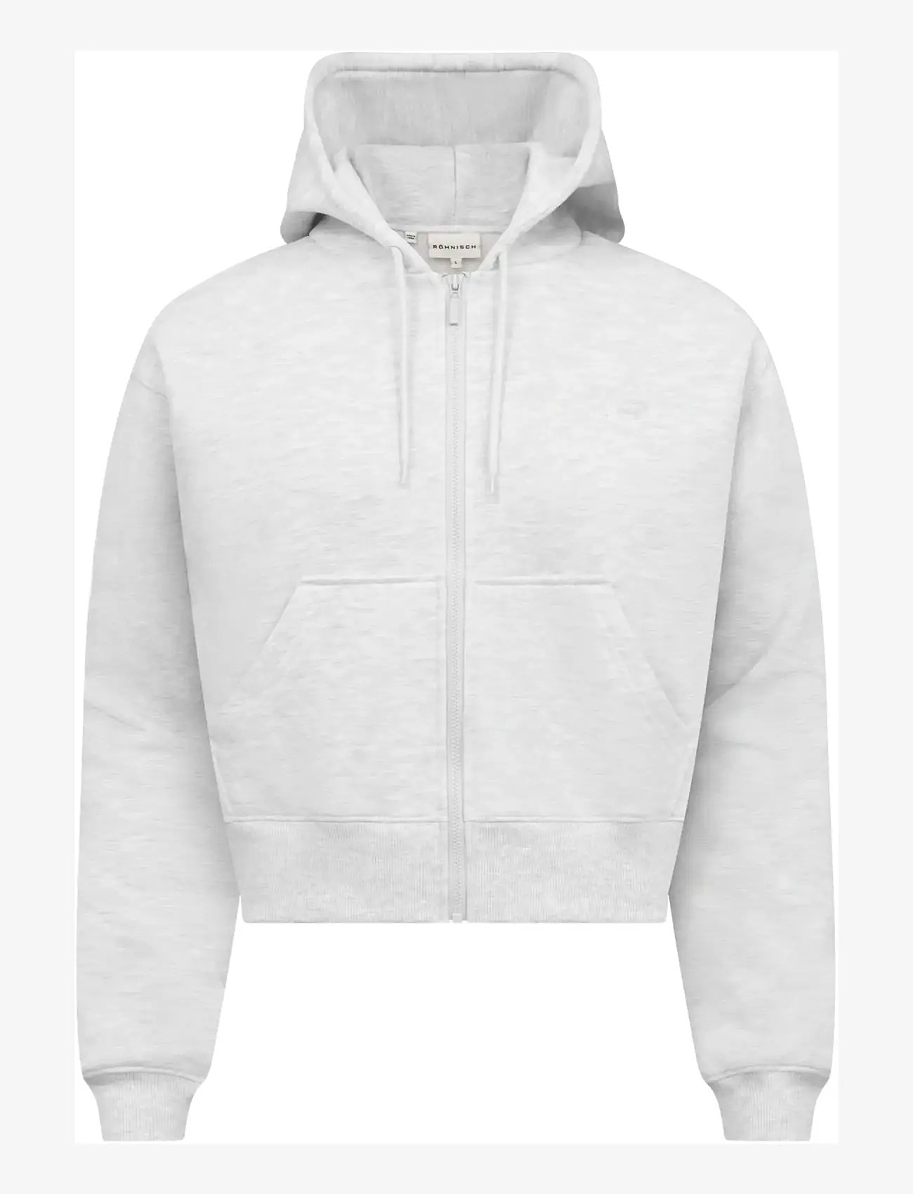 Röhnisch - Base Sweat Full Zip Hoodie - huvtröjor - light grey melange - 1