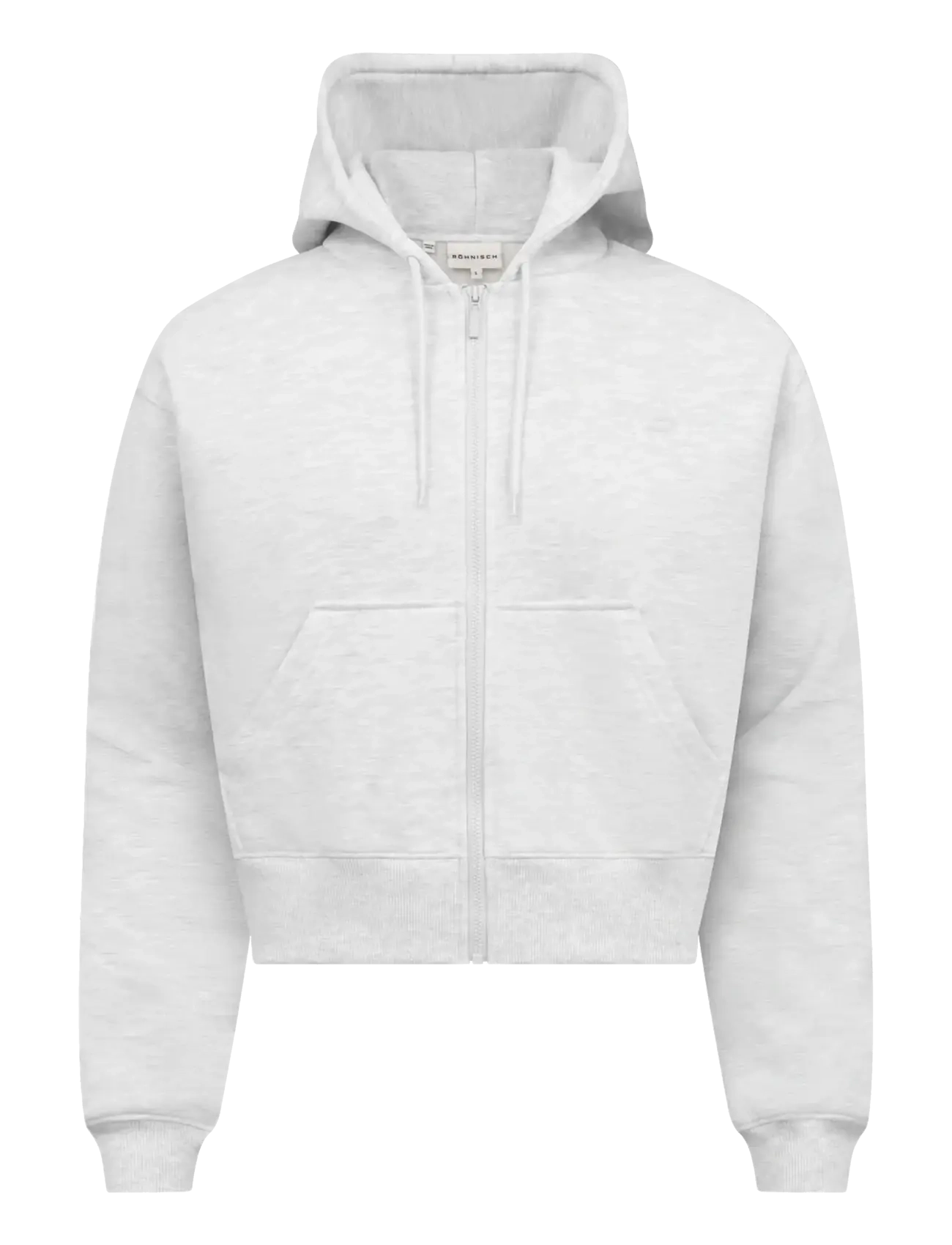 Röhnisch Base Sweat Full Zip Hoodie - Clothing - LIGHT GREY MELANGE / grey