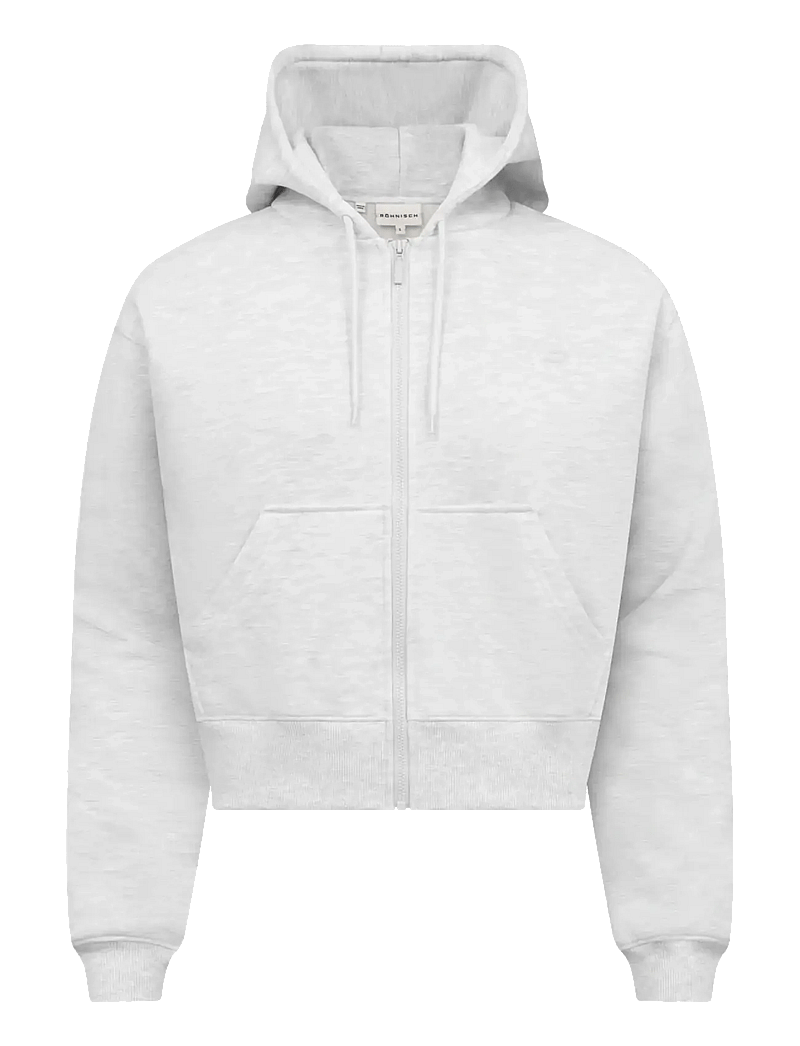 Röhnisch - Base Sweat Full Zip Hoodie - huvtröjor - light grey melange - 1