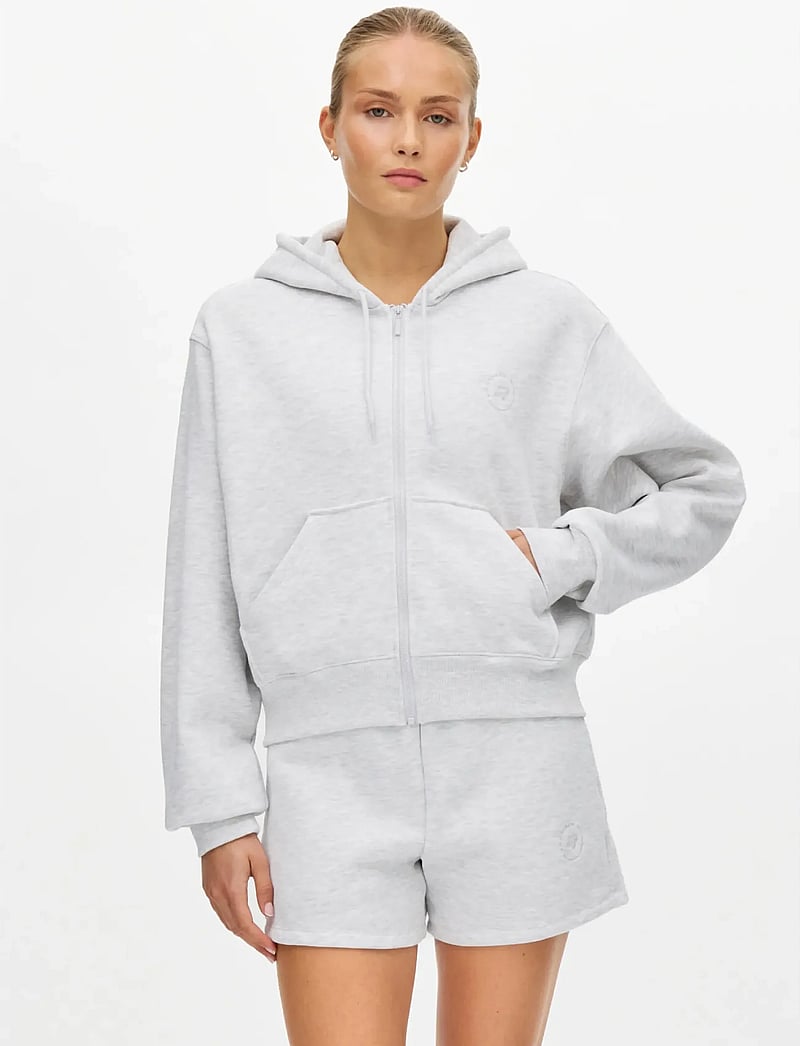 Röhnisch - Base Sweat Full Zip Hoodie - huvtröjor - light grey melange - 0