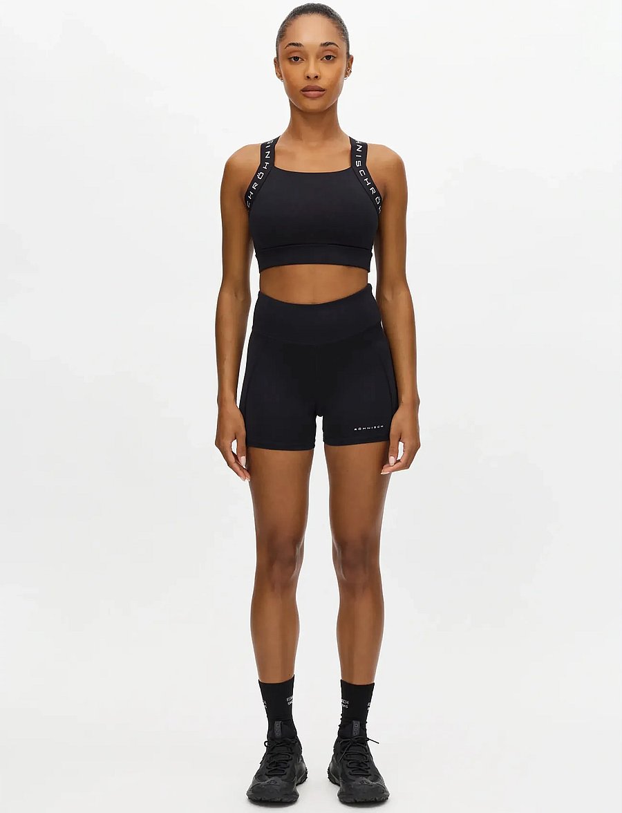 Röhnisch - Flattering Reg Waist Hotpants - lühikesed püksid - black - 0