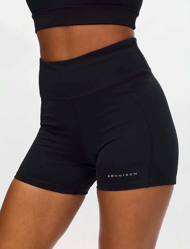 Röhnisch - Flattering Reg Waist Hotpants - trainingstights - black - 5