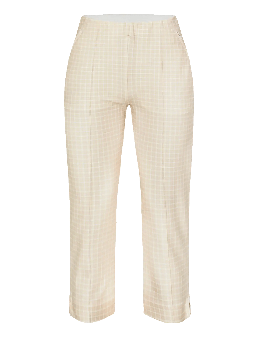 Röhnisch - Clubhouse capri - golfbyxor - minicheck cradle pink - 0