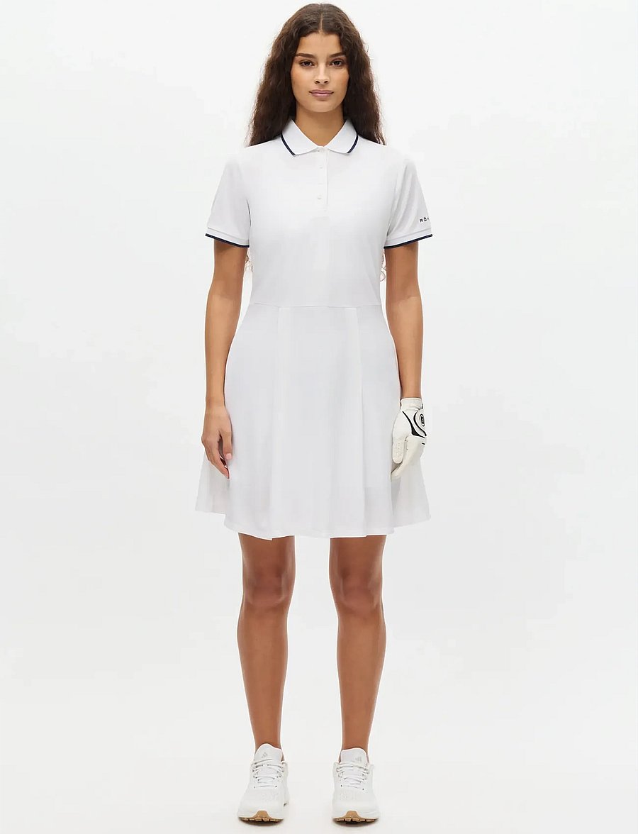 Röhnisch - Miriam dress - kleidid ja seelikud - white/navy - 0