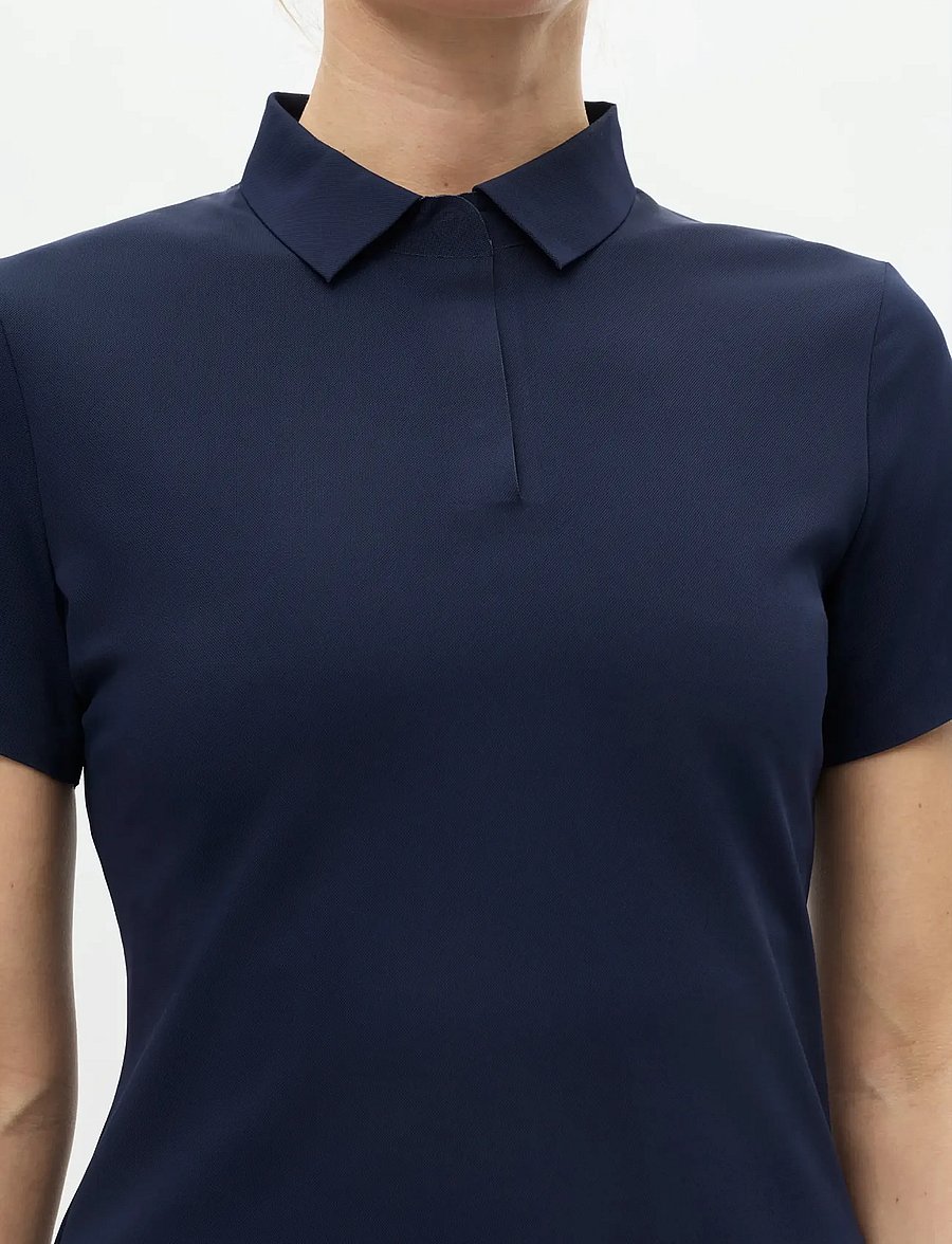 Röhnisch - Fluid tech poloshirt - toppar og stuttermabolir - navy - 2