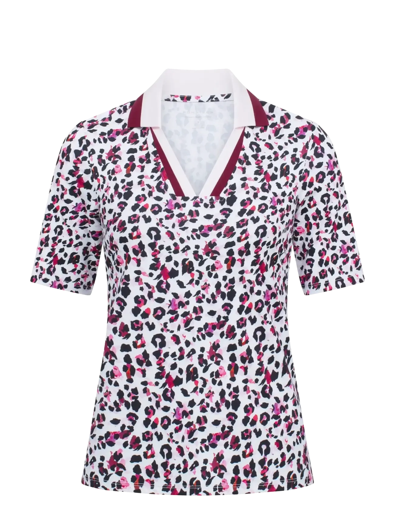 Röhnisch Essential poloshirt - Röhnisch - LEO PINK/BEET / multi