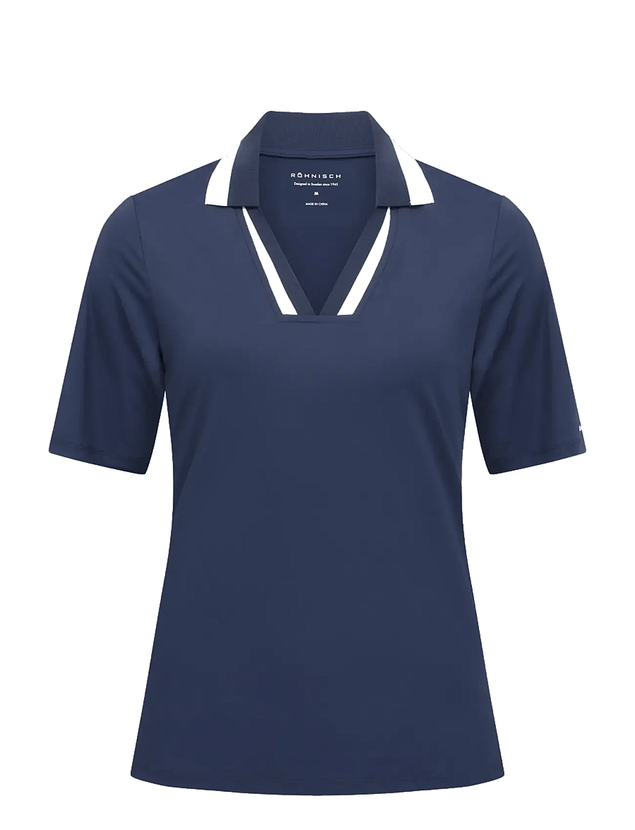 Röhnisch - Essential poloshirt - toppar & t-shirts - navy - 1