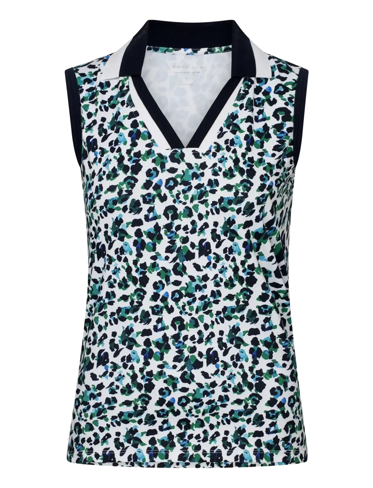 Röhnisch Essential sleeveless poloshirt - Röhnisch - LEO BLUE/GREEN / green