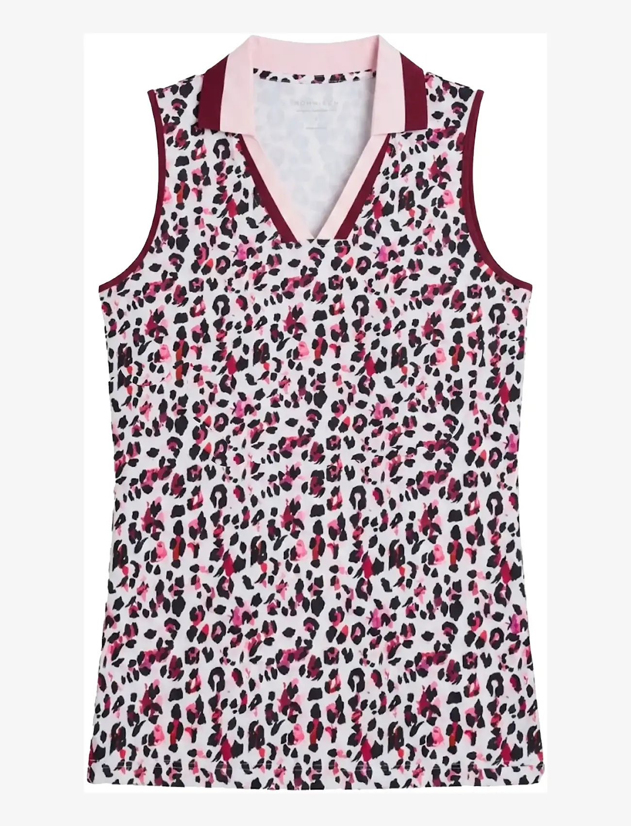 Röhnisch - Essential sleeveless poloshirt - polos - leo pink/beet - 1