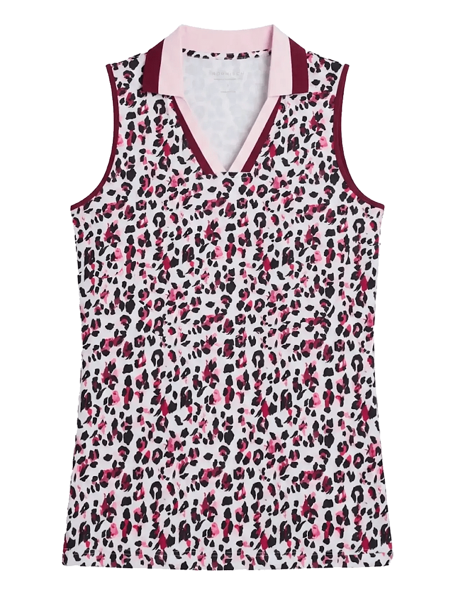 Röhnisch - Essential sleeveless poloshirt - toppar og stuttermabolir - leo pink/beet - 1