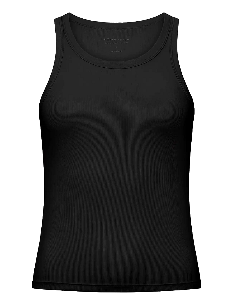 Röhnisch - Rib Drymotion Singlet - Õlapaeltega pluusid - black - 1