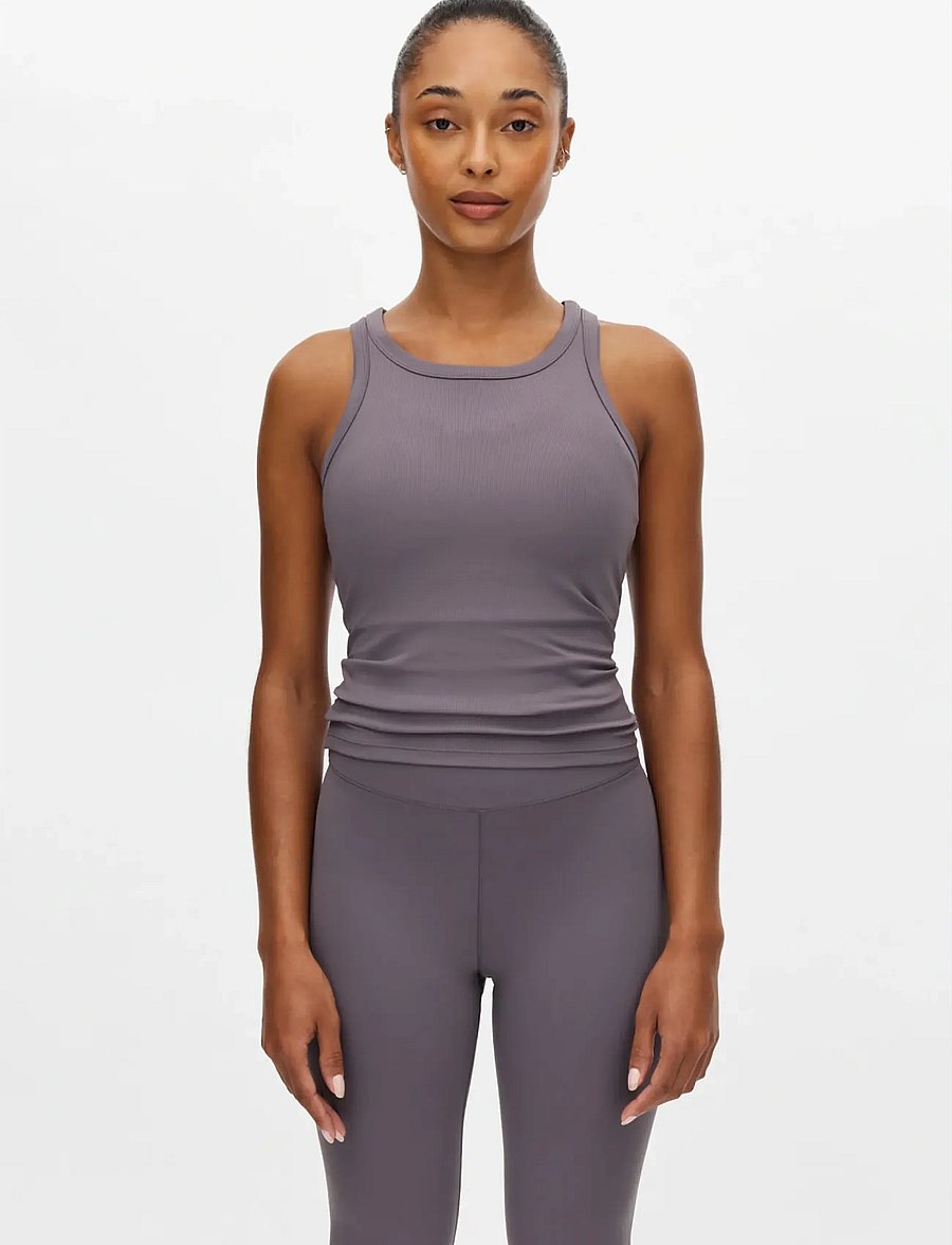 Röhnisch - Rib Drymotion Singlet - tank tops - smoky lavendel - 0
