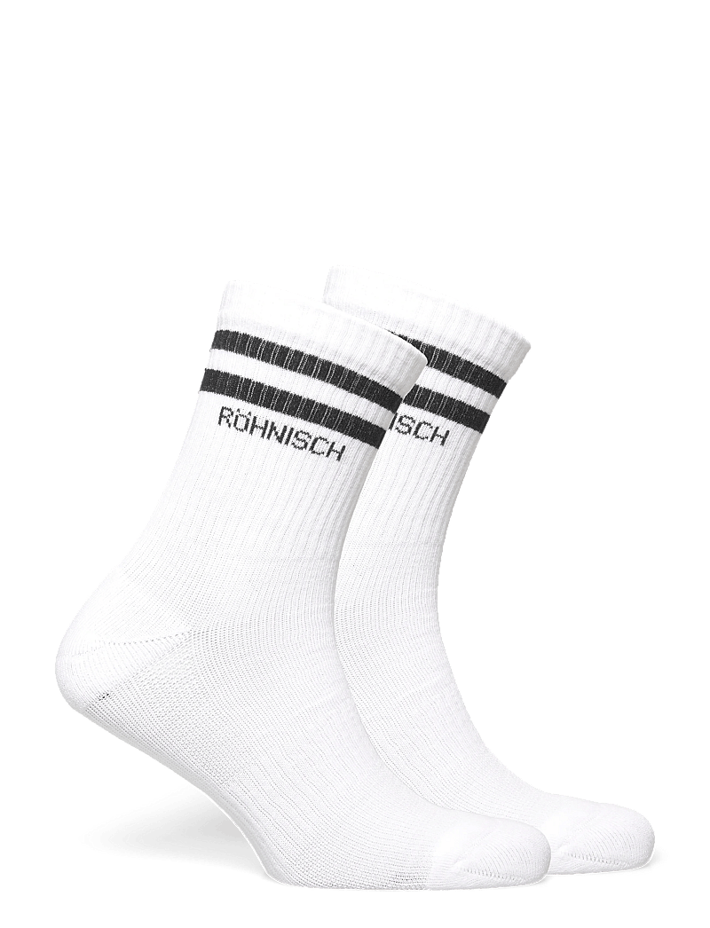 Röhnisch - 2-pack Sporty Sock - tøj - white - 1