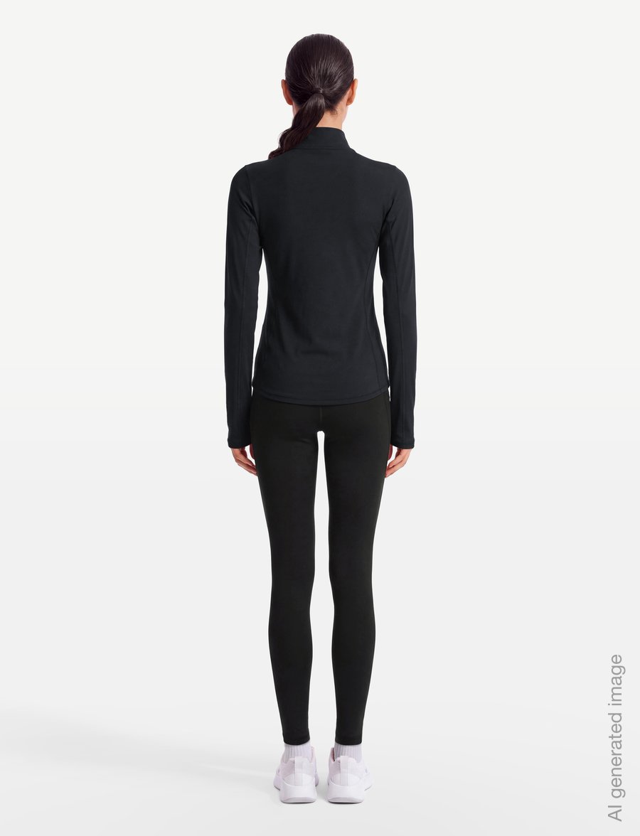 Röhnisch - Midlayer Half Zip - långärmade tröjor - black - 4
