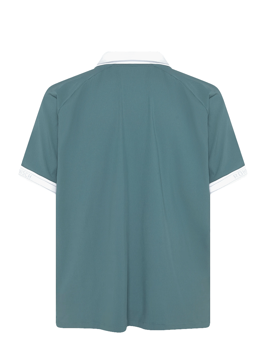 Röhnisch - Rib poloshirt - toppe & t-shirts - hydro - 1
